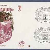 A114) Berlin FDC 1977 - MiNr. 540 AI - Burgen und Schlösser - Schloss Bürresheim (1)