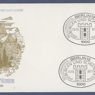 A115) Berlin FDC 1977 - MiNr. 540 AI - Burgen und Schlösser - Schloss Bürresheim (2)