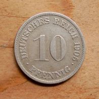 10 Pfennig 1905 D