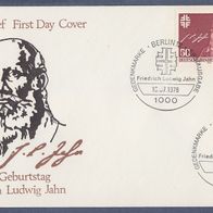 A126) Berlin FDC 1978 - MiNr. 570 - Friedrich Ludwig Jahn