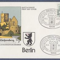 A130) Berlin FDC 1978 - MiNr. 590 - Burgen und Schlösser - Schloss Lichtenberg (2)