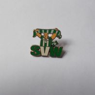 Pin Werder Bremen Fan mit Schal Fussball Bundesliga