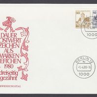 Zd05) Berlin 1980 - 1. Verwendungstag - Zd Burgen und Schlösser - MiNr. 534 + 532 D