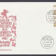 Zd13) Berlin 1980 - 1. Verwendungstag - Zd Burgen und Schlösser - MiNr. 534 C + D