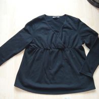 Blue Motion Umstandskleidung Stillpullover Sweatshirt gefleeced schwarz Gothic 44/46