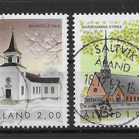 069) Aland 1996/97 Kirchen Mi. Nr. 119/133 gestempelt