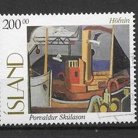 002) Island 1997 Gemälde Mi. Nr. 865 gestempelt