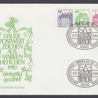 Zd19) Berlin 1980 - 1. Verwendungstag - Burgen u. Schlösser - MiNr. 532 + 615 + 611 D
