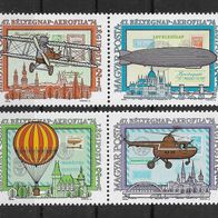 077) Ungarn 1974 Luftfahrt Mi. Nr. 2986-89 kpl. Satz postfrisch