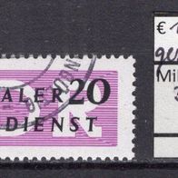 DDR 1956 Dienstmarken für den ZKD (II) MiNr. 7 X II gestempelt ungültig