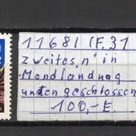 DDR 1966 Erste weiche Mondlandung durch Luna 9 MiNr. 1168 I Plattenfehler gestempelt