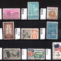 K721 USA Vereinigte Staaten Mi. Nr. 711 bis 783 - siehe Scan o