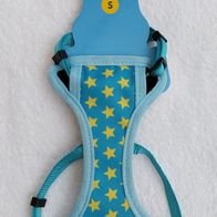 NEU Soft Geschirr Hunde Katzen Gr. S "BPS" blau weich Mesh Brust Halfter Harness