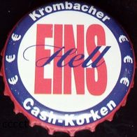 Krombacher Eins Hell Cash-Korken 2024 Bier Brauerei Kronkorken, sehr gut erhalten rar