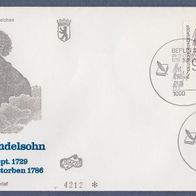 E042) Berlin FDC 1979 - MiNr. 601 - Moses Mendelssohn