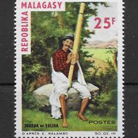 012) Madagaskar 1965 Musik Mi. Nr. 532 postfrisch * *