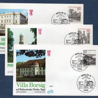 E100) Berlin FDC 1982 - MiNr. 685-687 - Berliner Ansichten (IV) - 3 FDC
