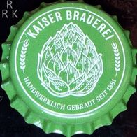 Kaiser Brauerei Geislingen grün Bier Kronkorken neu 2018 Kronenkorken in unbenutzt