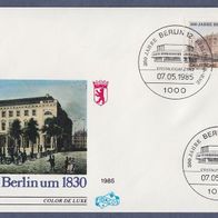E155) Berlin FDC 1985 - MiNr. 740 - Alte Börse Berlin um 1830