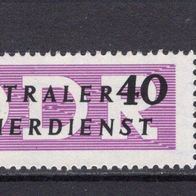 DDR 1957 Dienstmarken für den ZKD (II) MiNr. 8 X II postfrisch Rand links