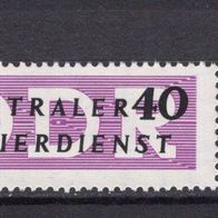 DDR 1957 Dienstmarken für den ZKD (II) MiNr. 8 X II postfrisch Rand links -3-