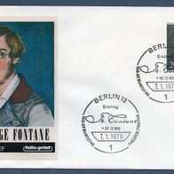 F40) Berlin FDC 1970 - MiNr. 353 - Theodor Fontane