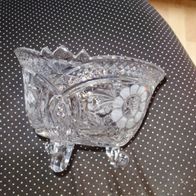 Glasschale Kristall Füßchen