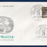 G007) Berlin FDC 1963 - MiNr. 222 - Alt-Berlin - Potsdamer Platz um 1825