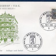 G032) Berlin FDC 1965 - MiNr. 259 - Das neue Berlin - Ernst Reuter Platz