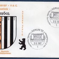 G042) Berlin FDC 1967 - MiNr. 272 - Deutsche Bauwerke aus zwölf Jahrhunderten II