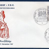 G064) Berlin FDC 1967 - MiNr. 307 - Berliner Kunstschätze - Madonna