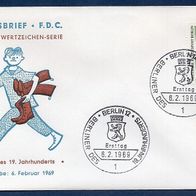 G069) Berlin FDC 1969 - MiNr. 333 - Berliner des 19. Jhdt. - Schusterjunge