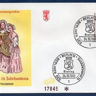 G080) Berlin FDC 1969 - MiNr. 336 - Berliner des 19. Jhdt. - Berlinerinnen