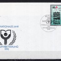 DDR 1990 Internationales Jahr der Alphabetisierung MiNr. 3353 FDC gestempelt -1-
