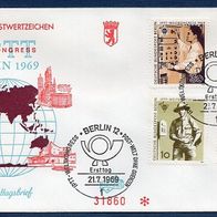 G083) Berlin FDC 1969 - MiNr. 342-345 - Weltpostgewerkschaftskongress