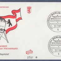 G094) Berlin FDC 1970 - MiNr. 369 - Bundespräsident Dr. Gustav Heinemann