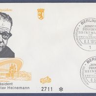 G111) Berlin FDC 1971 - MiNr. 395 - Bundespräsident Dr. Gustav Heinemann