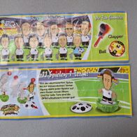 Ü - Ei Beipackzettel Fussball - WM 2014 Die DFB Fussballstars FT 374T