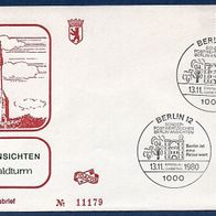 G282) Berlin FDC 1980 - MiNr. 636 - Berlin Ansichten - Grunewaldturm