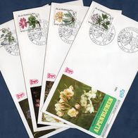 G334) Berlin FDC 1983 - MiNr. 703-706 - Für die Wohlfahrt - Alpenblumen - 4 FDC