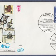 G386) Berlin FDC 1986 - MiNr. 760 - Gottfried Benn