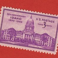 USA 1940 Mi.492 50 Jahre Idaho Postfrisch