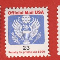 USA 1991 Dienstmarken Mi.117.A. - 119.C. kompl. Postfrisch