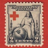 USA 1931 Mi 332 Rot Kreuz Gesellschaft Postfrisch