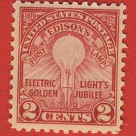 USA 1920 Mi 317 Edisons erste Glühlampe Postfrisch