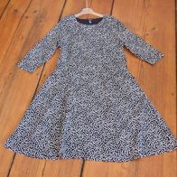 Damen Land´s End schwingendes Pünktchenkleid Dots XL 46/48 schwarz weiß