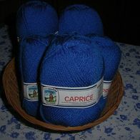 5er Pack Strick Wolle | Woll Knäuel blau von Caprice | Häkel Garn