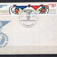 DDR 1970 Pioniertreffen, Karl-Marx-Stadt W Zd 233 FDC gestempelt