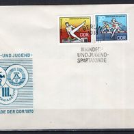 DDR 1970 Kinder- und Jugendspartakiade, Berlin MiNr. 1594 - 1595 FDC gestempelt