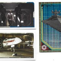 3 Star Wars Sammelbilder von Topps